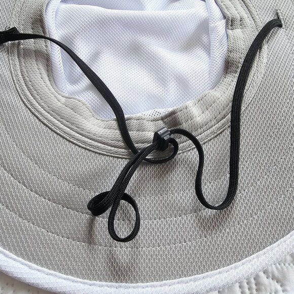 Walther Hagen Mens Wide Brim Sun Hat OSFA White Polyester Durable Lightweight - Picture 8 of 9
